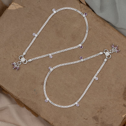 Pankhudi Lightweight Daily Wear Payal for Girls (Anklet)