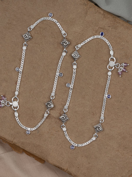 Pankhudi Lightweight Daily Wear Payal for Girls (Anklet)