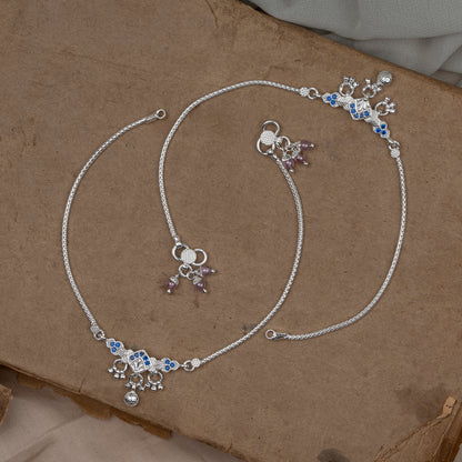 Pankhudi Lightweight Daily Wear Payal for Girls (Anklet)