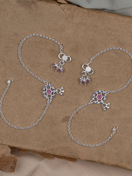 Pankhudi Lightweight Daily Wear Payal for Girls (Anklet)