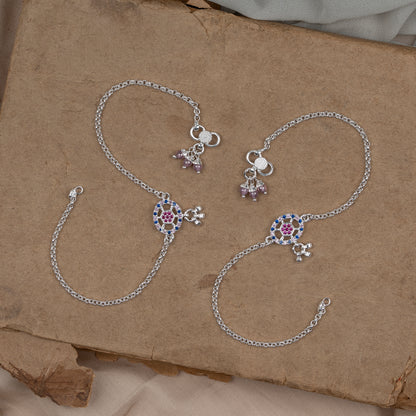 Pankhudi Lightweight Daily Wear Payal for Girls (Anklet)