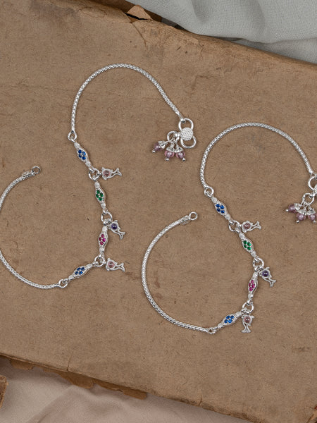 Pankhudi Lightweight Daily Wear Payal for Girls (Anklet)