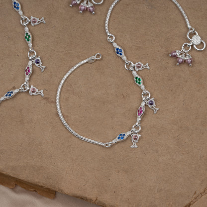 Pankhudi Lightweight Daily Wear Payal for Girls (Anklet)