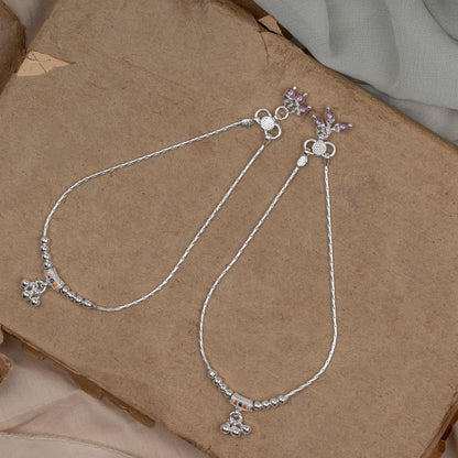 Pankhudi Lightweight Daily Wear Payal for Girls (Anklet)