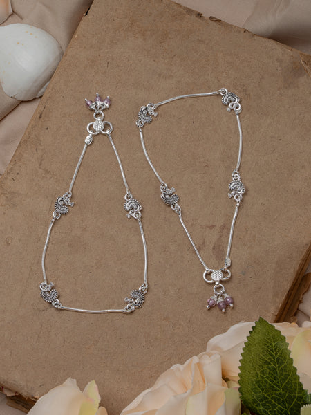 Pankhudi Lightweight Daily Wear Payal for Girls (Anklet)