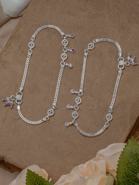 Pankhudi Lightweight Daily Wear Payal for Girls (Anklet)