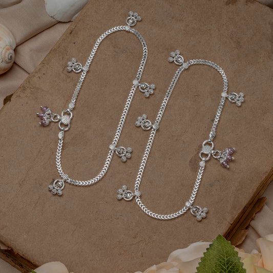 Pankhudi Lightweight Daily Wear Payal for Girls (Anklet)