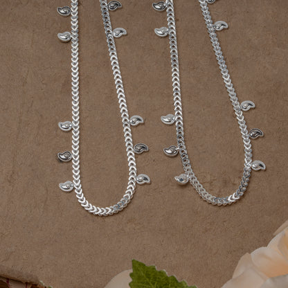 Pankhudi Lightweight Daily Wear Payal for Girls (Anklet)