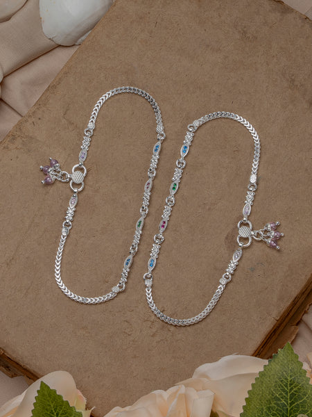 Pankhudi Lightweight Daily Wear Payal for Girls (Anklet)