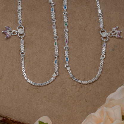 Pankhudi Lightweight Daily Wear Payal for Girls (Anklet)