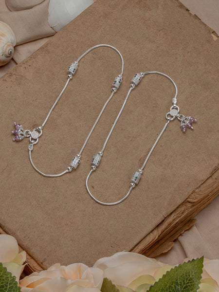 Pankhudi Lightweight Daily Wear Payal for Girls (Anklet)