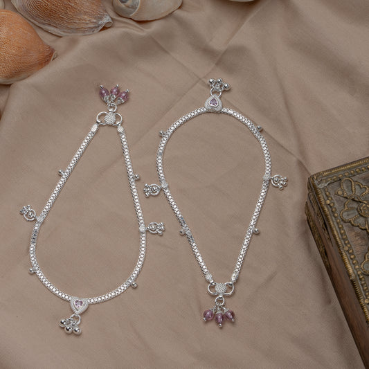 Pankhudi Lightweight Daily Wear Payal for Girls (Anklet)