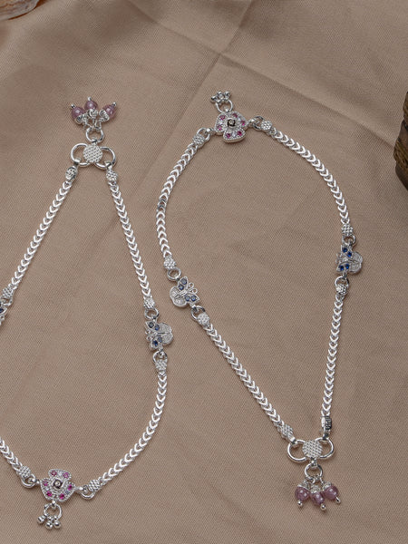 Pankhudi Lightweight Daily Wear Payal for Girls (Anklet)