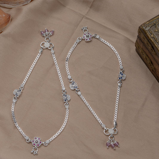 Pankhudi Lightweight Daily Wear Payal for Girls (Anklet)