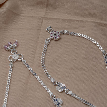 Pankhudi Lightweight Daily Wear Payal for Girls (Anklet)