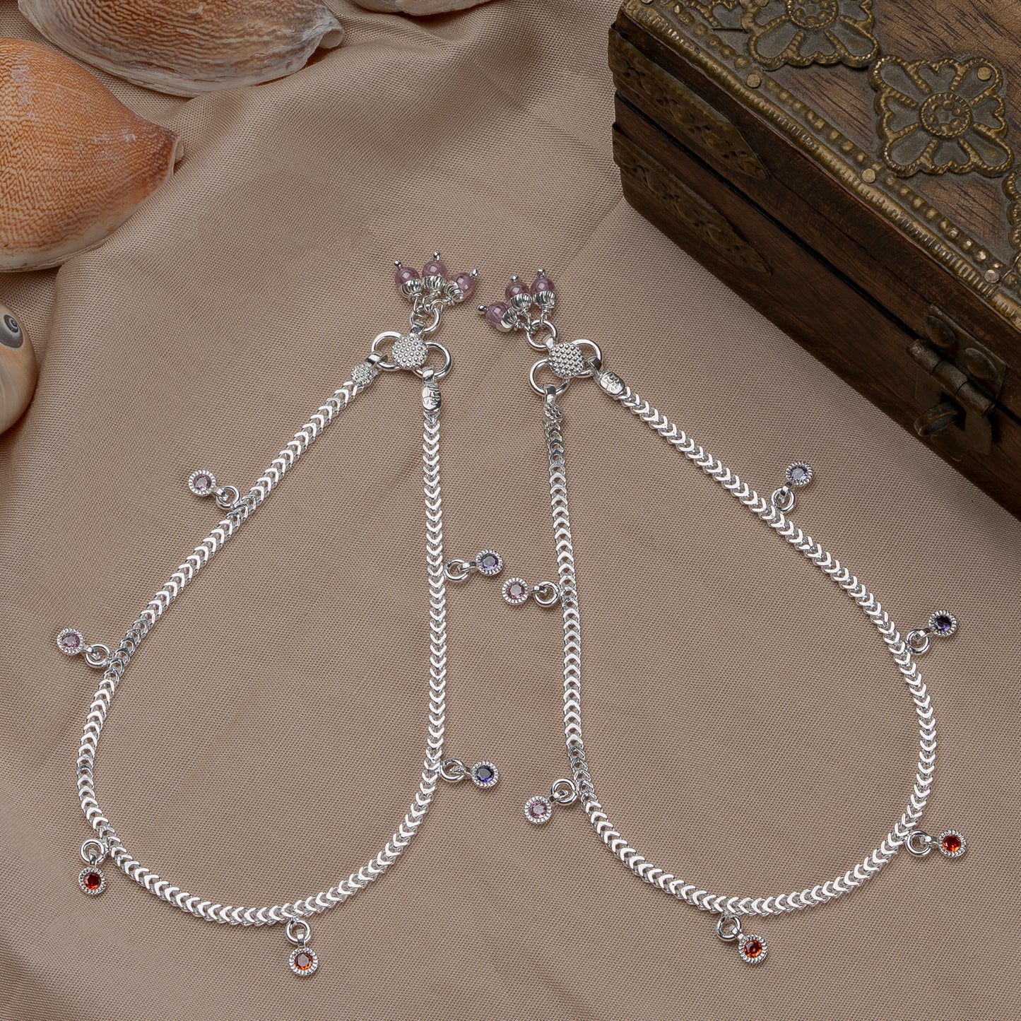 Pankhudi Lightweight Daily Wear Payal for Girls (Anklet)