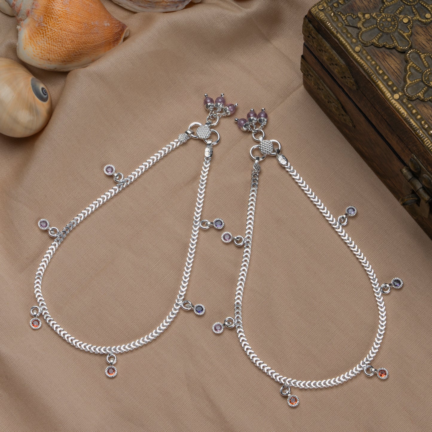 Pankhudi Lightweight Daily Wear Payal for Girls (Anklet)