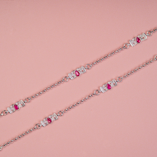Pankhudi Lightweight Daily Wear Payal for Girls (Anklet)
