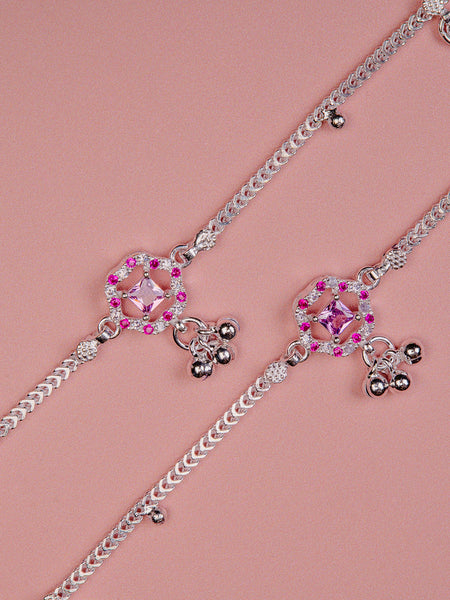 Pankhudi Lightweight Daily Wear Payal for Girls (Anklet)