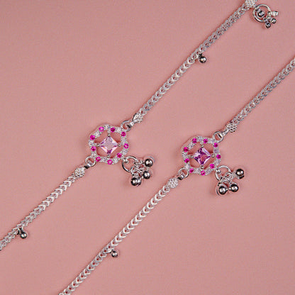 Pankhudi Lightweight Daily Wear Payal for Girls (Anklet)