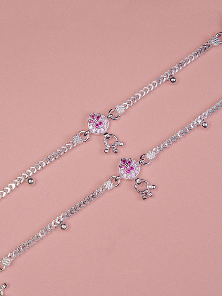 Pankhudi Lightweight Daily Wear Payal for Girls (Anklet)