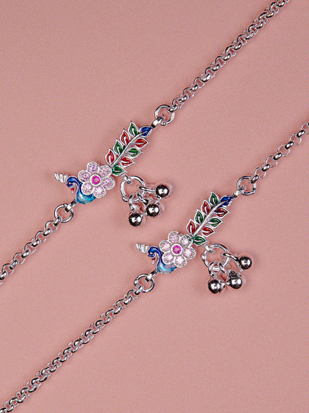 Pankhudi Lightweight Daily Wear Payal for Girls (Anklet)