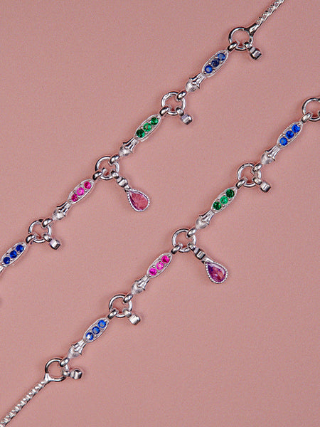 Pankhudi Lightweight Daily Wear Payal for Girls (Anklet)