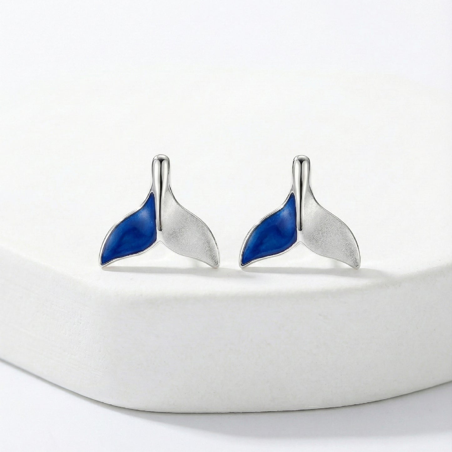 Whimsical Mermaid Tail Studs | Made With Pure 925 Silver