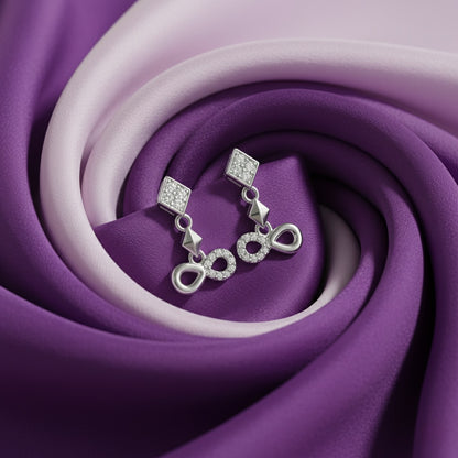 Modern Geometric Link Drop Earrings | Made With Pure 925 Silver