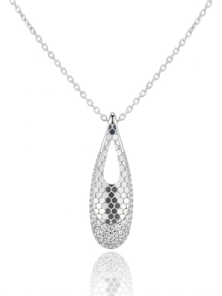 Honeycomb Droplet Pendant Set | Made With Pure 925 Silver