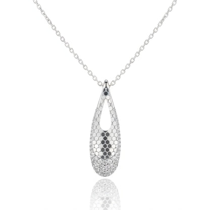 Honeycomb Droplet Pendant Set | Made With Pure 925 Silver