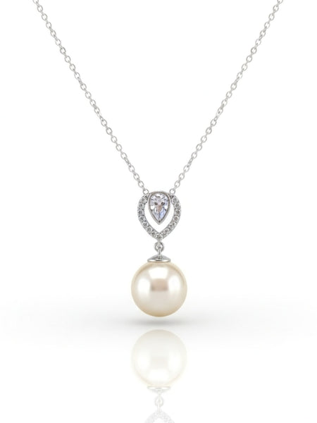 The Timeless Drop Pearl Pendant Set | Made With Pure 925 Silver