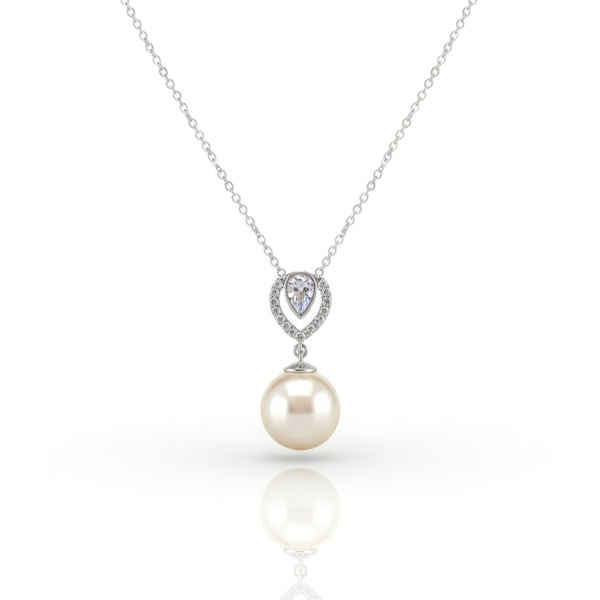 The Timeless Drop Pearl Pendant Set | Made With Pure 925 Silver