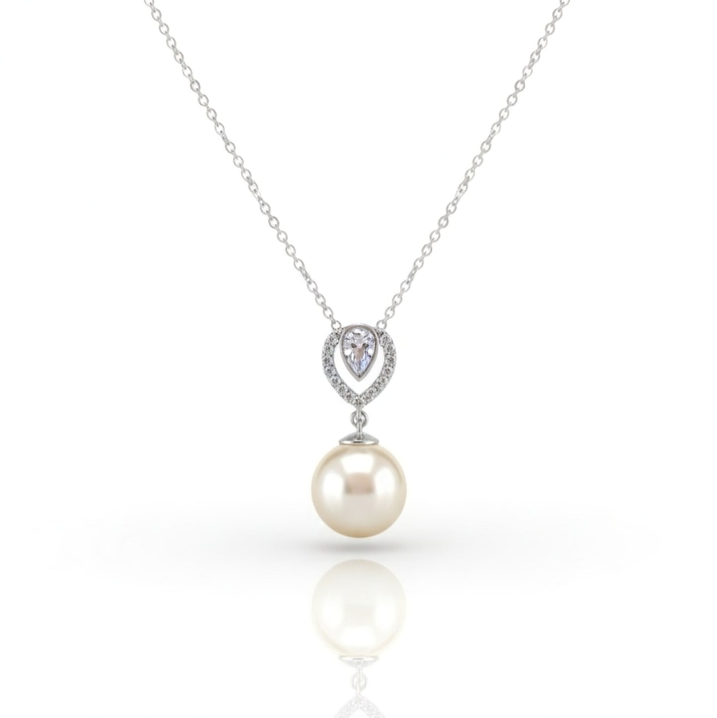 The Timeless Drop Pearl Pendant Set | Made With Pure 925 Silver